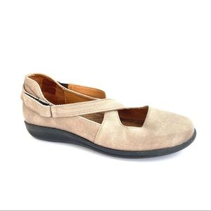 Sanita Taupe Light Brown Mary Jane Flats Straps 41
